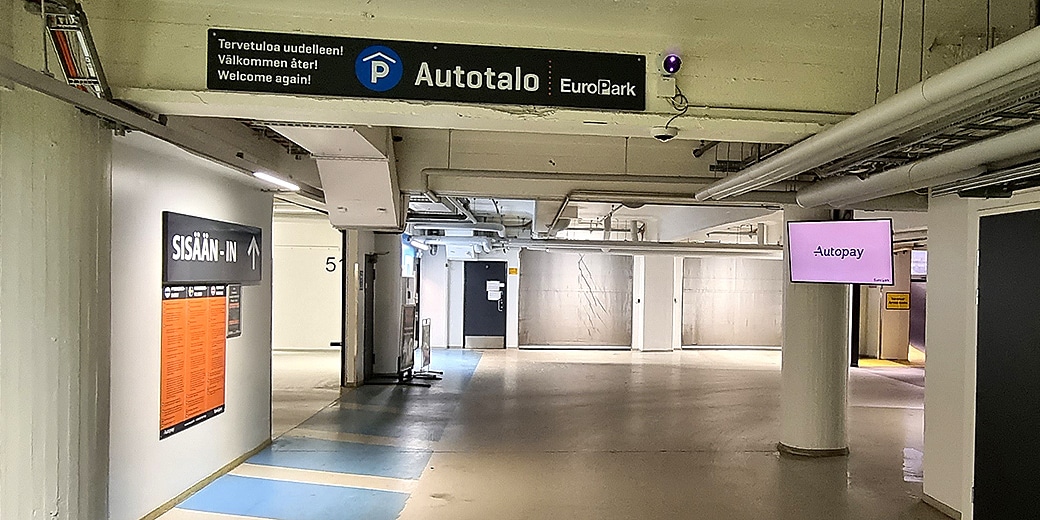 P-Autotalo Helsinki, ulosajo pysäköintihallista