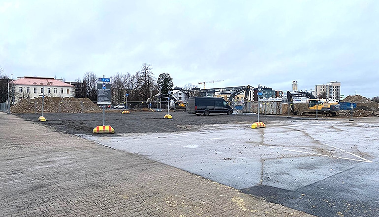 P-Lehtinen Seinäjoki, avoin pysäköintialue