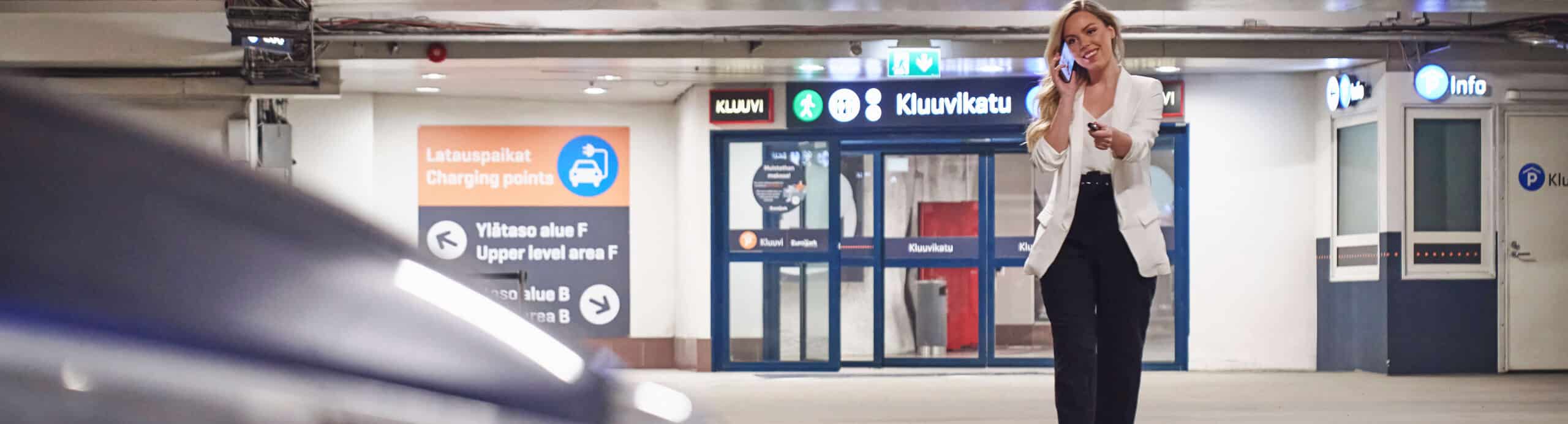 Nainen P-Kluuvissa